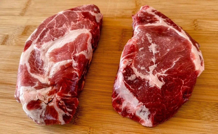 BISTECCA DI CAPOCOLLO DI MAIALE SENZA OSSO  (disponibile per spedizone da ottobre a marzo)