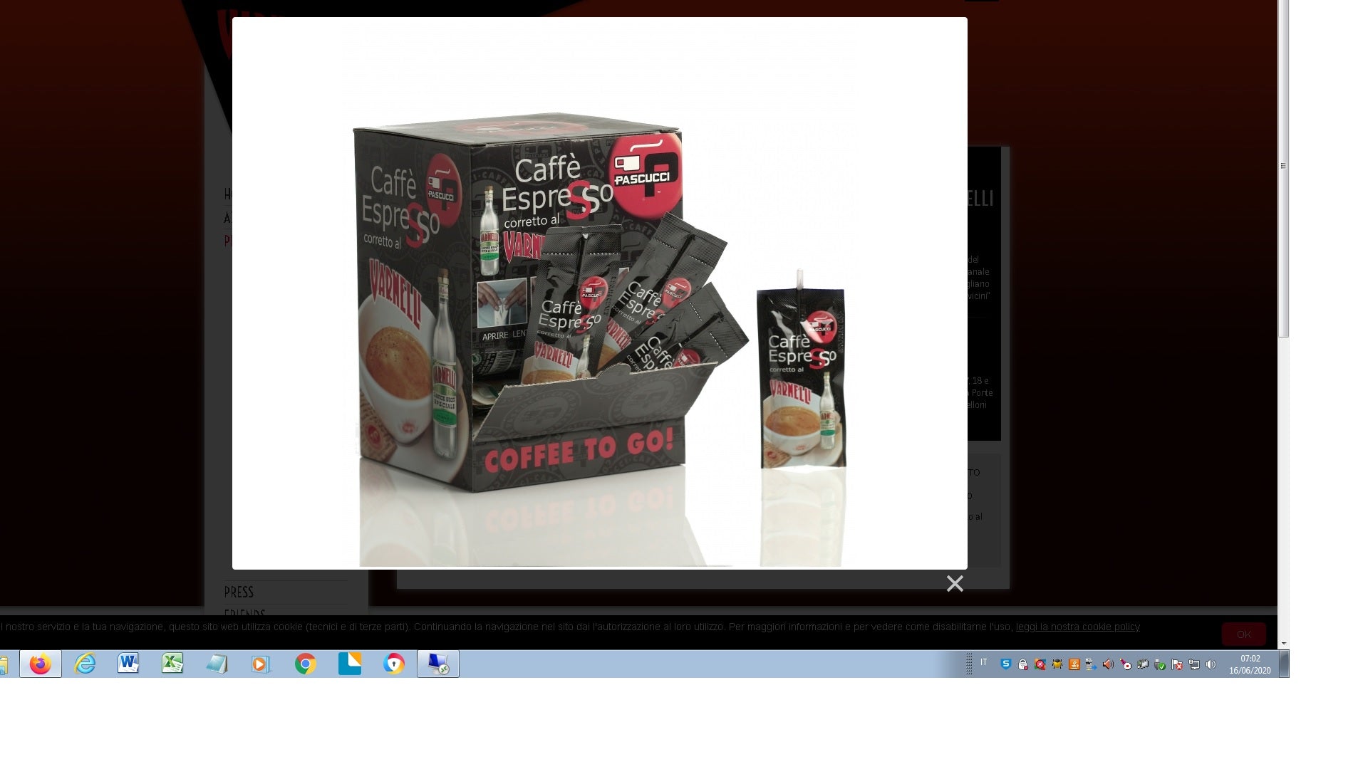 COFFEE TO GO IL CAFFE' CORRETTO DA "PASSEGGIO"