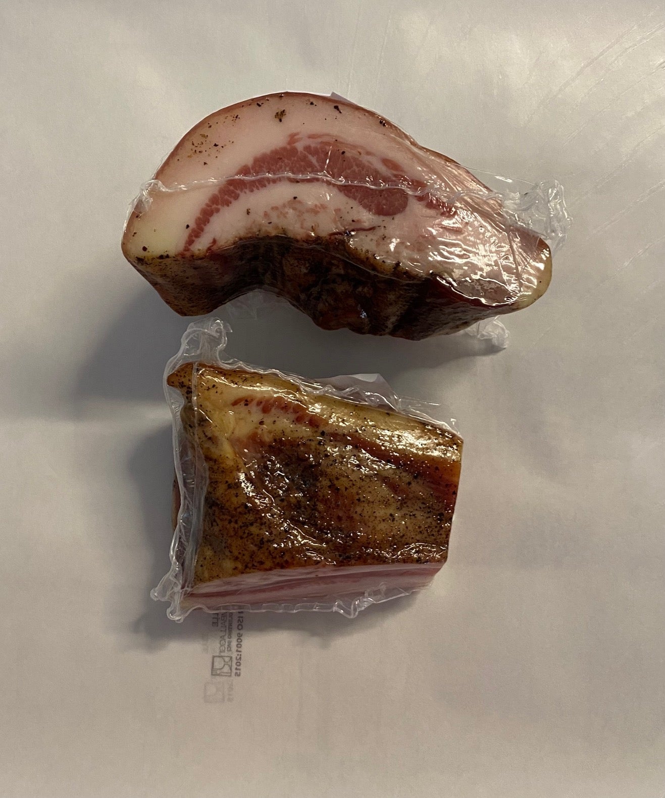 Guanciale Stagionato a tranci sottovuoto (grammi 300 circa)